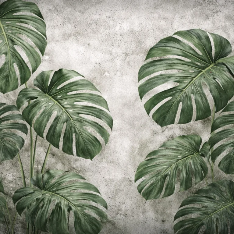 Zielona monstera na betonowym tle-master_4096x2731
