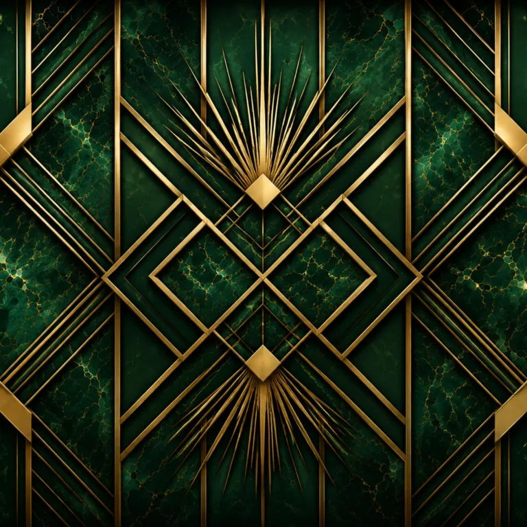 Fototapeta-merald-glamour-Art-Deco-4096x2731