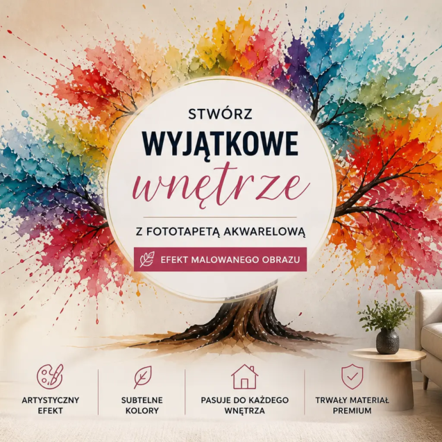 fototapeta-drzewo-kolorowe-akwarela-aranzacja-reklama