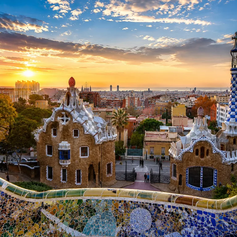 Fototapeta-Barcelona-o-zachodzie-slonca-4096x2731