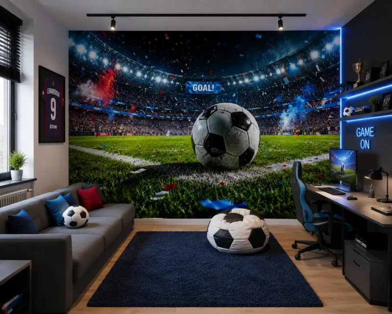 Fototapeta sportowa do pokoju dziecka – inspiracja do aranżacji wnętrza