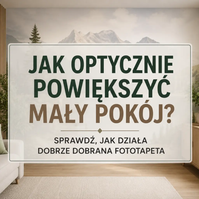 Jak optycznie powiększyć mały pokój dzięki dobrze dobranej fototapecie