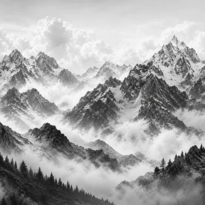Fototapeta-Czarno-Biale-Gory-we-Mgle-Monochromatyczna-Panorama-Szczytow-4096x2731
