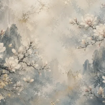 Fototapeta-Orientalna-Mgla-Magnolii-subtelna-elegancja-w-stylu-artystycznym-4096x2731