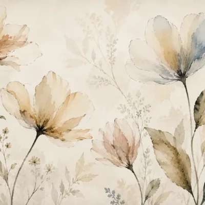 Fototapeta-Floralia-Malowane-kwiaty-master