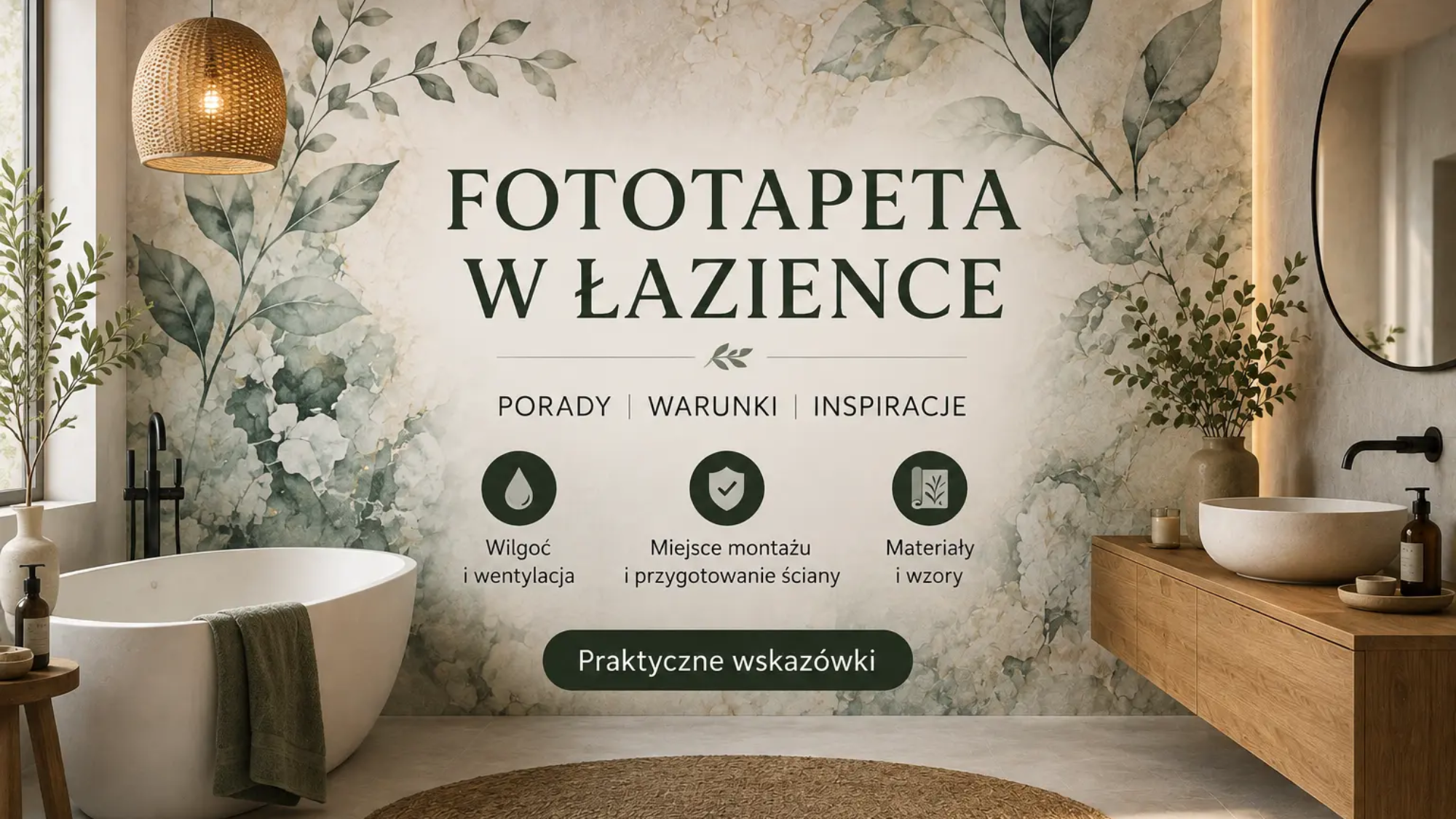 Czy fototapeta sprawdzi się w łazience? Porady dotyczące montażu