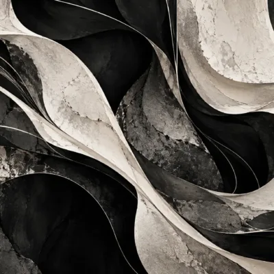 Fototapeta-Czarno-Biala-Abstrakcyjna-Obsidian-Flow-mini-master