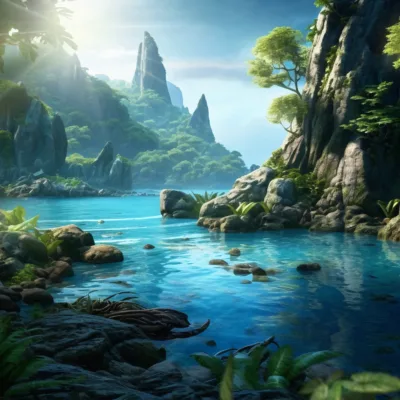 Fototapeta-Szmaragdowa-Laguna-Emerald-Lagoon-mini-master
