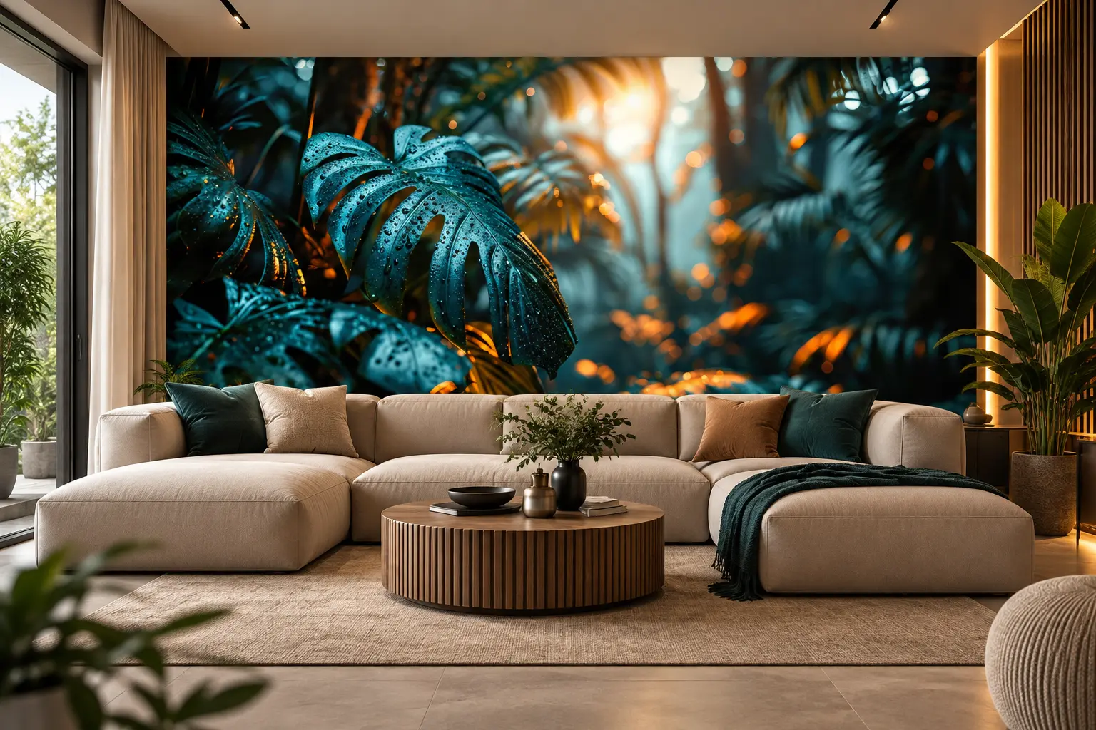 Fototapeta Tropikalny Blask – Tropical Glow w salonie