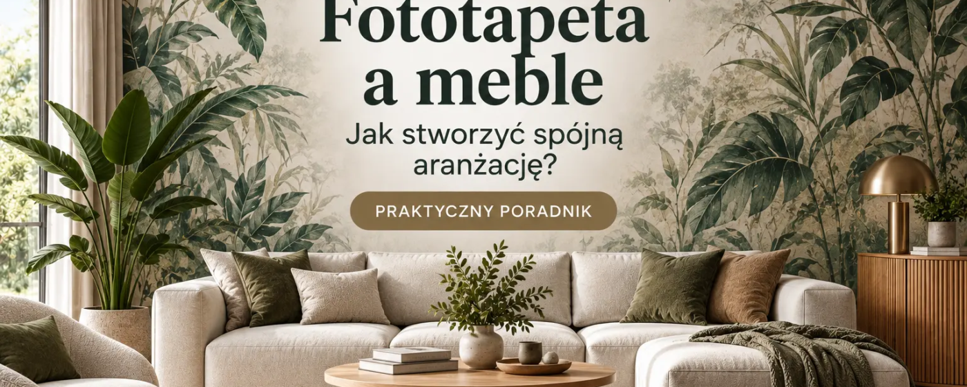 Fototapeta a meble – jak stworzyć spójną aranżację salonu