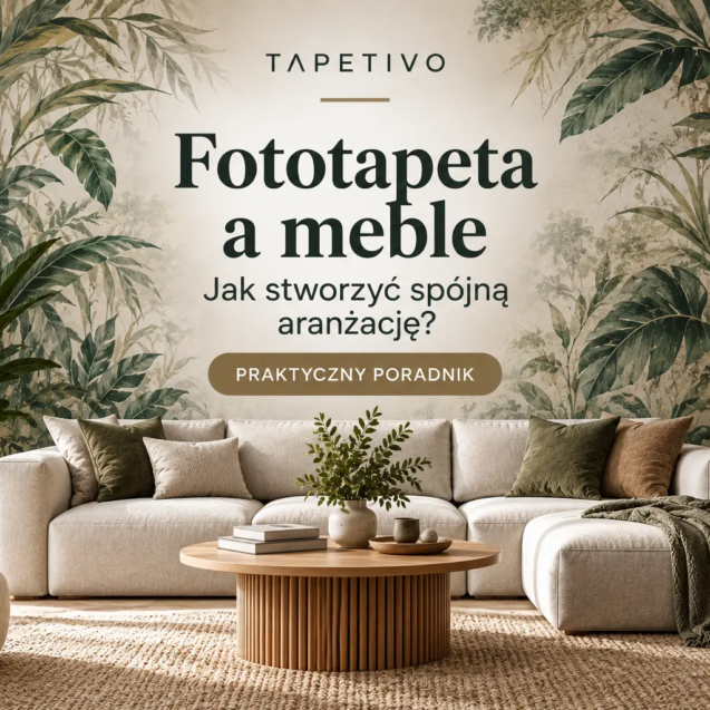 Fototapeta a meble – jak stworzyć spójną aranżację salonu