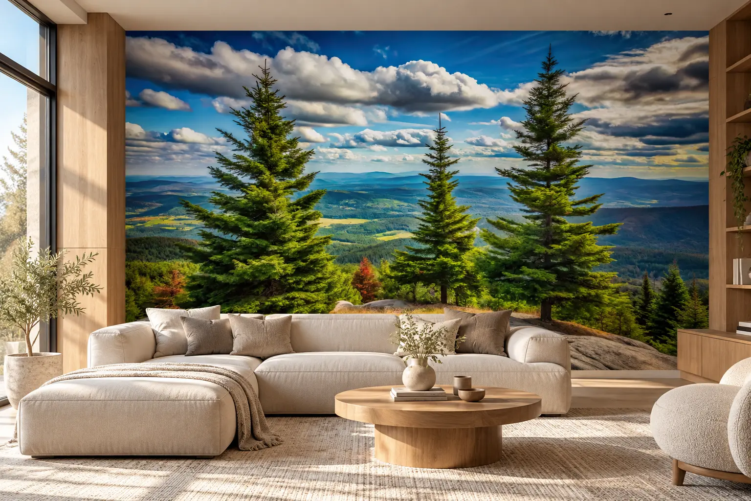 Fototapeta Leśna Panorama – Forest Escape w salonie