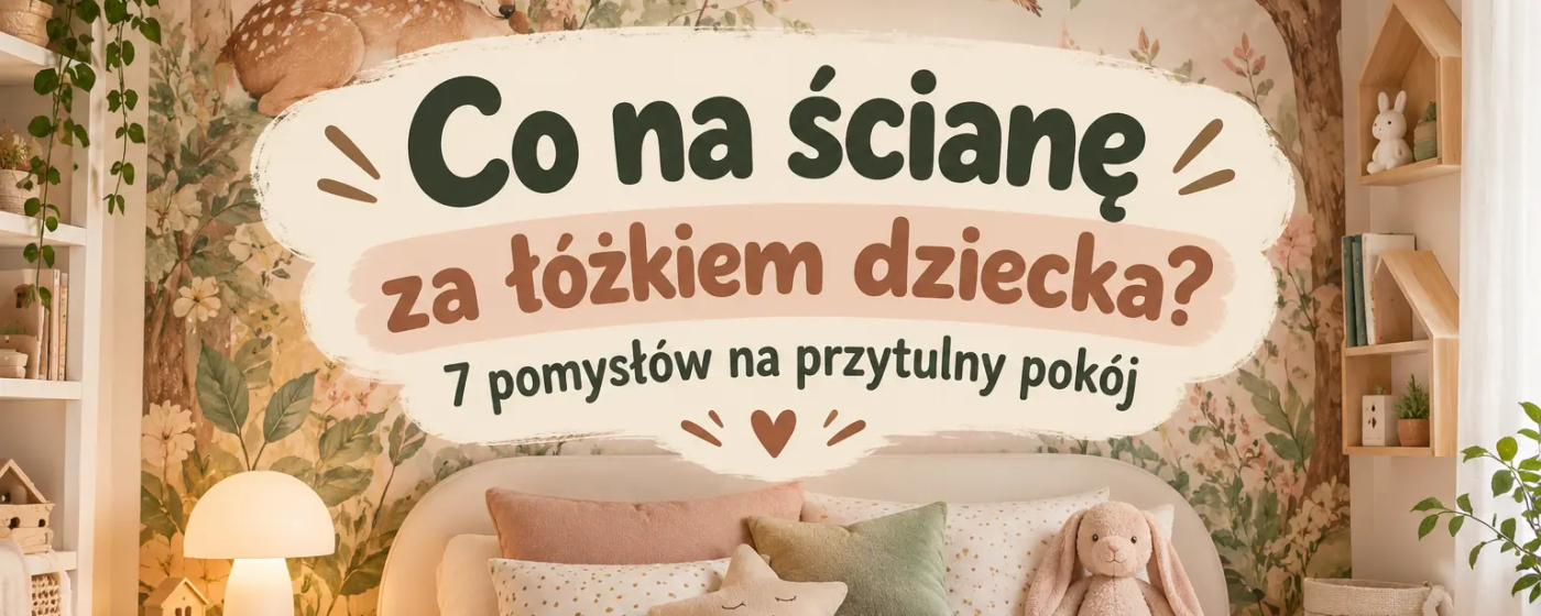 Co na ścianę za łóżkiem dziecka – fototapeta z leśnymi zwierzętami w przytulnym pokoju