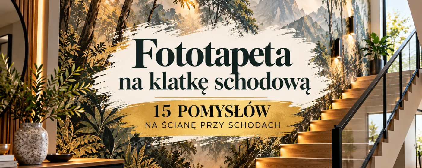 Fototapeta na klatkę schodową – 15 pomysłów na ścianę przy schodach