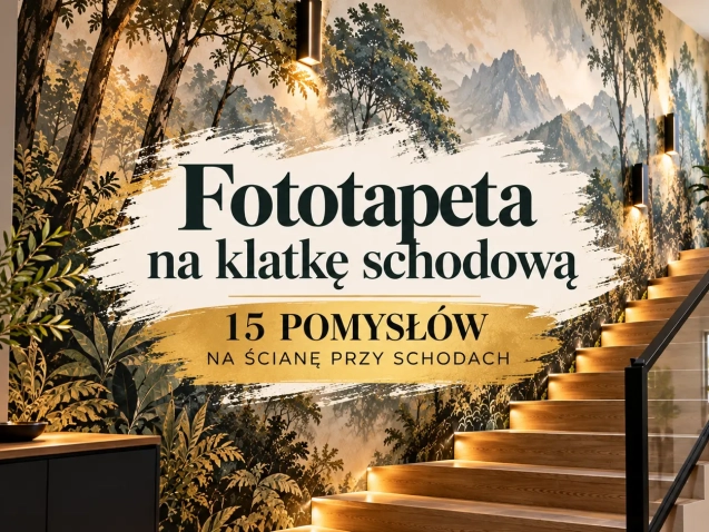 Fototapeta na klatkę schodową – 15 pomysłów na ścianę przy schodach